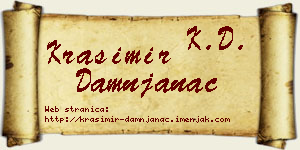 Krasimir Damnjanac vizit kartica